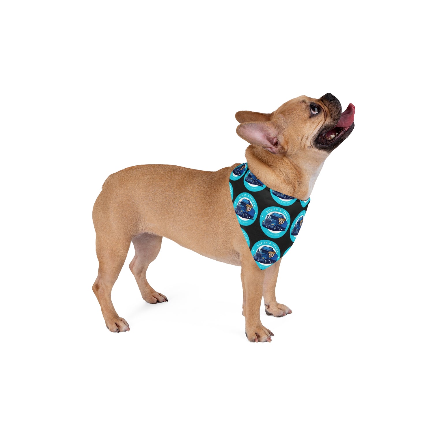 Bandana for Dogs - Stylish and Exclusive Pup In a Truck Clothing Design - Limited Edition