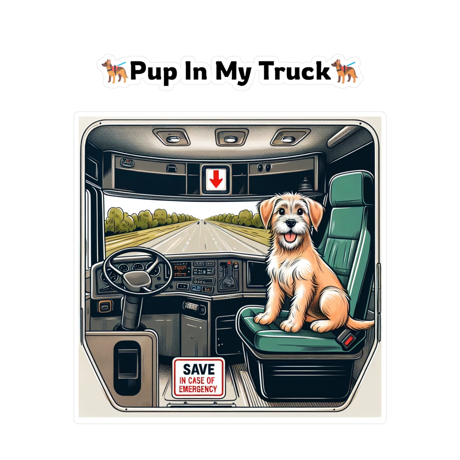 Vinyl Stickers | High Quality Decals | Pup In A Truck Clothing