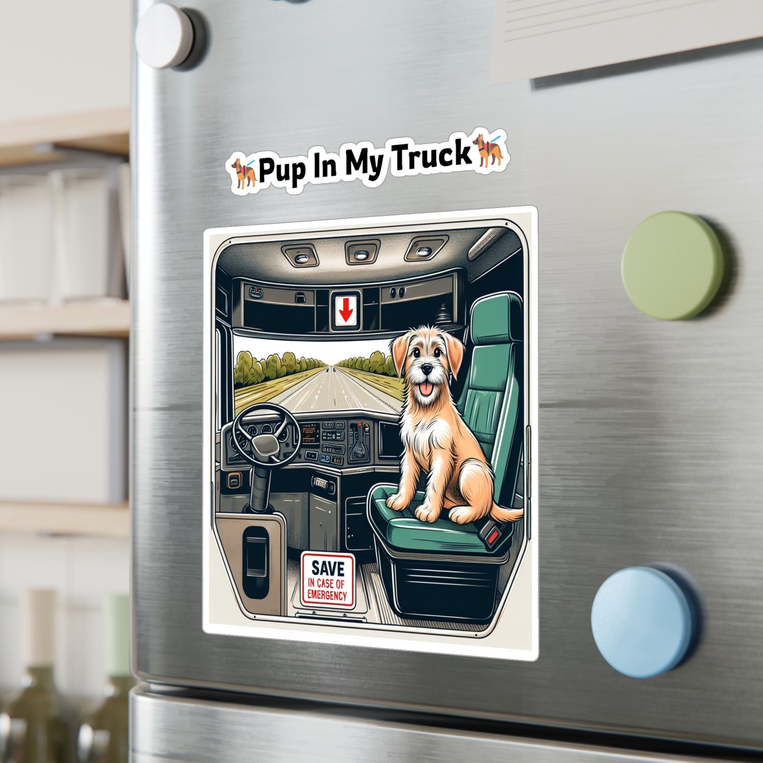 Vinyl Stickers | High Quality Decals | Pup In A Truck Clothing